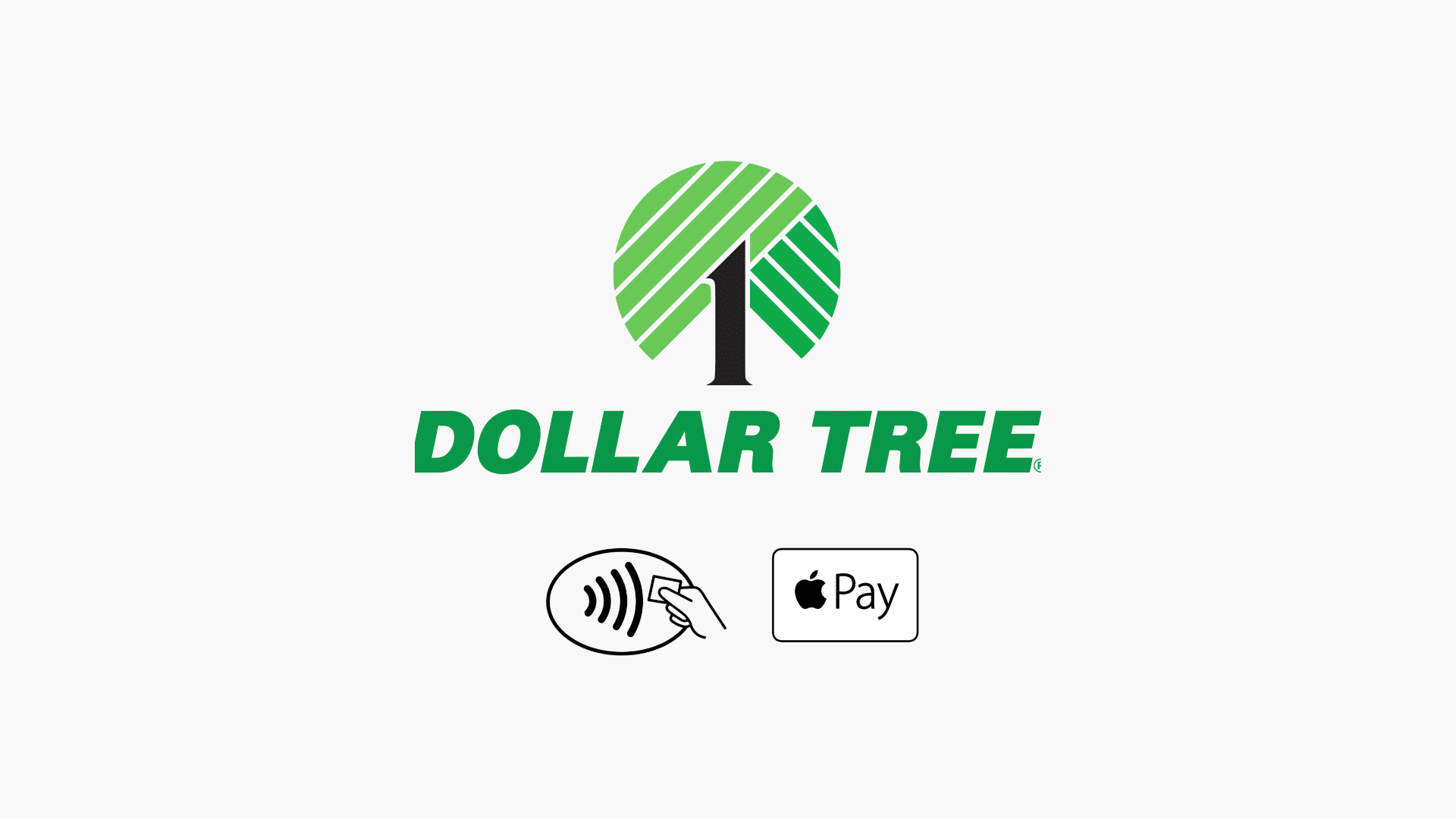 Dollar Tree and Apple Pay logo