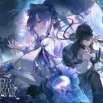 Anime-style artwork of Wuthering Waves characters with glowing jellyfish in the background.