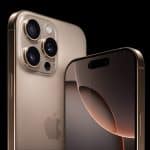 Front and back view of the iPhone 16 Pro.