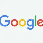 Google logo on a light background.
