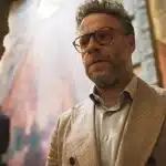 Seth Rogen in a scene from the Apple TV+ series The Studio.