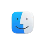 Classic macOS Finder icon with a blue and white smiling face.
