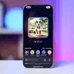 iPhone displaying the Image Playground app with an AI-generated puppy and ChatGPT style options below.