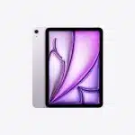 Purple iPad Air shown front and back.