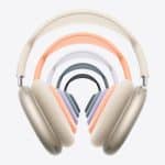 AirPods Max headphones displayed in multiple colours.