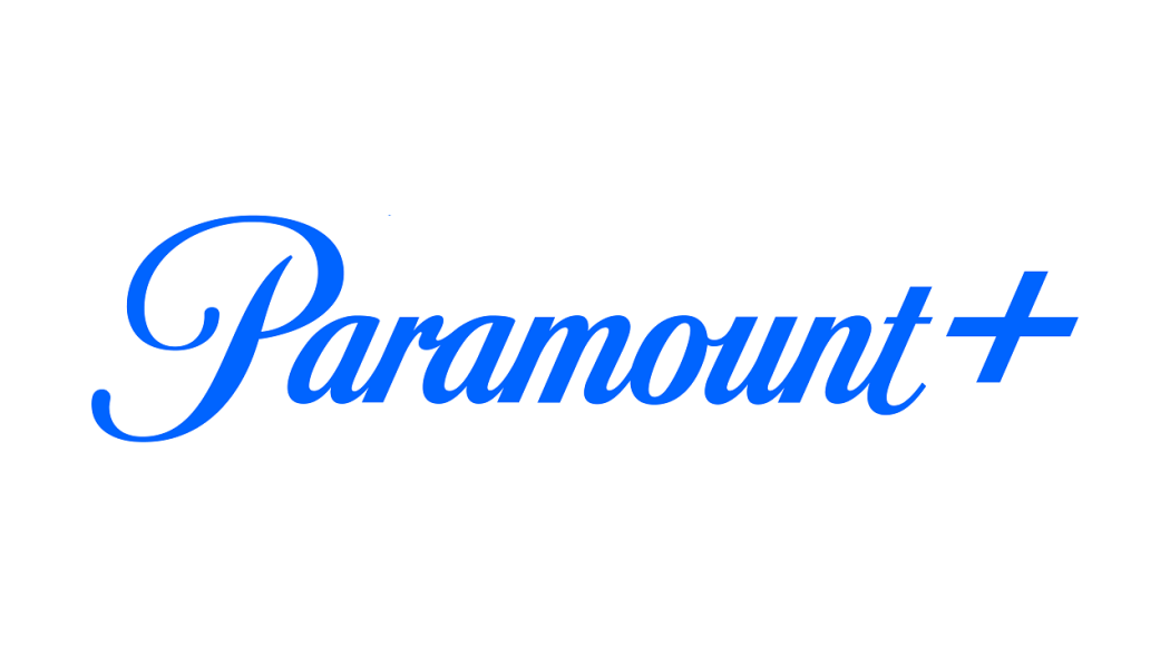 Paramount+ streaming service logo in blue text.