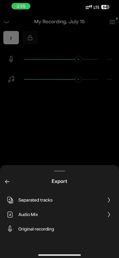 export track