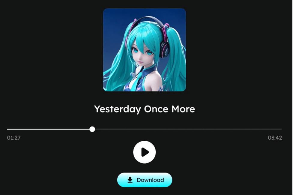 download changed audio