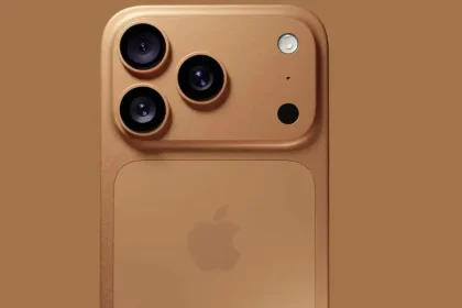 Concept image of iPhone 17 Pro with antennas near the camera bump.