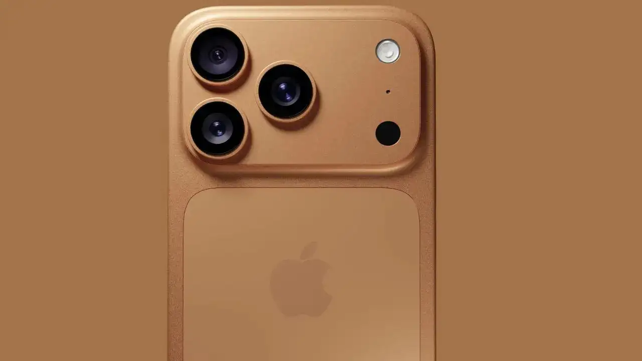 Concept image of iPhone 17 Pro with antennas near the camera bump.