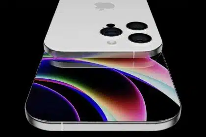 Concept render of an iPhone 18 with triple camera setup.