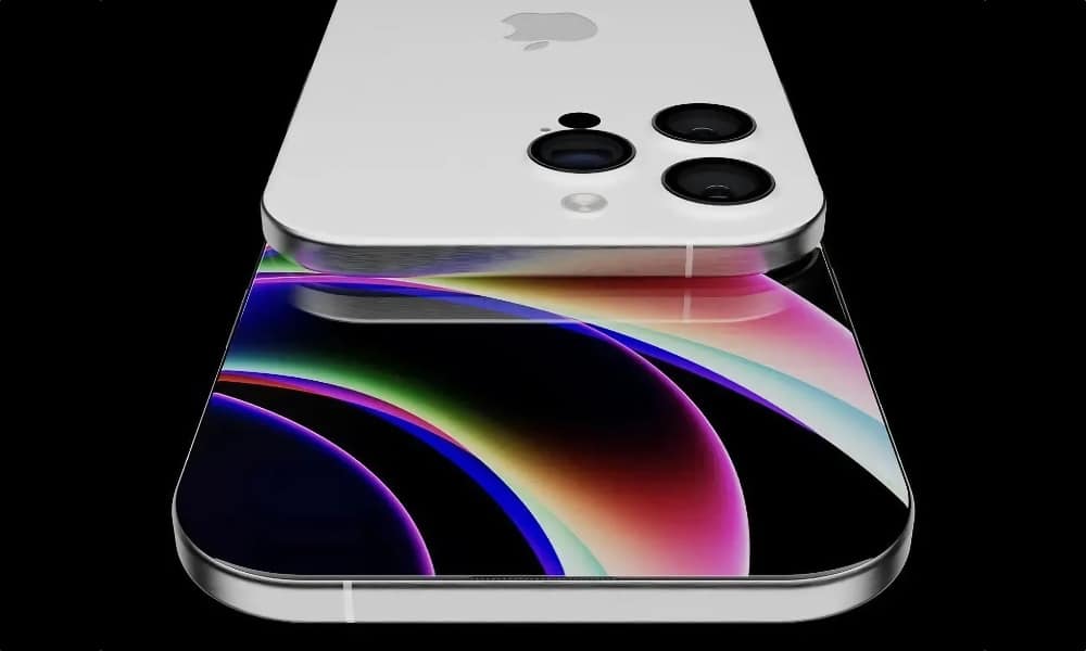 Concept render of an iPhone 18 with triple camera setup.