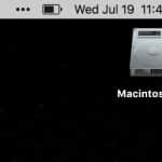 Old Macintosh HD icon shown on a Mac desktop screen.