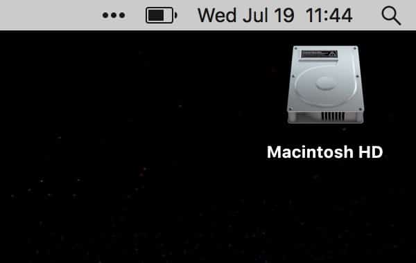Old Macintosh HD icon shown on a Mac desktop screen.