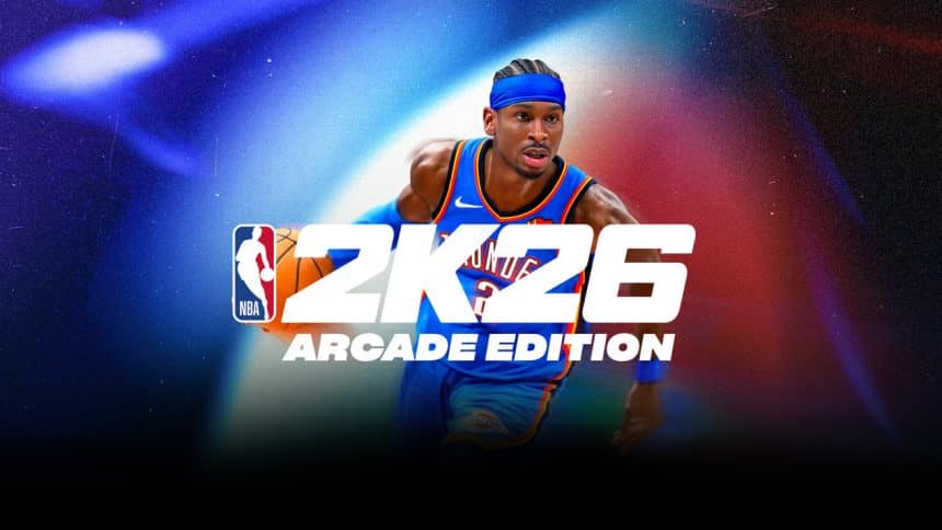 NBA 2K26 Arcade Edition cover featuring Shai Gilgeous-Alexander.