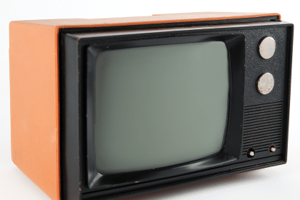 Vintage monitor included with the original Apple-1 computer.