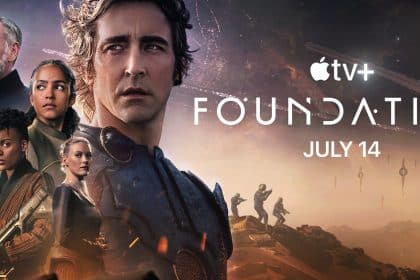 Apple TV+ Foundation poster featuring main characters with July 14 release date.