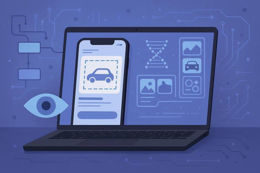 Artificial intelligence analyzing synthetic images for vision app development and data privacy