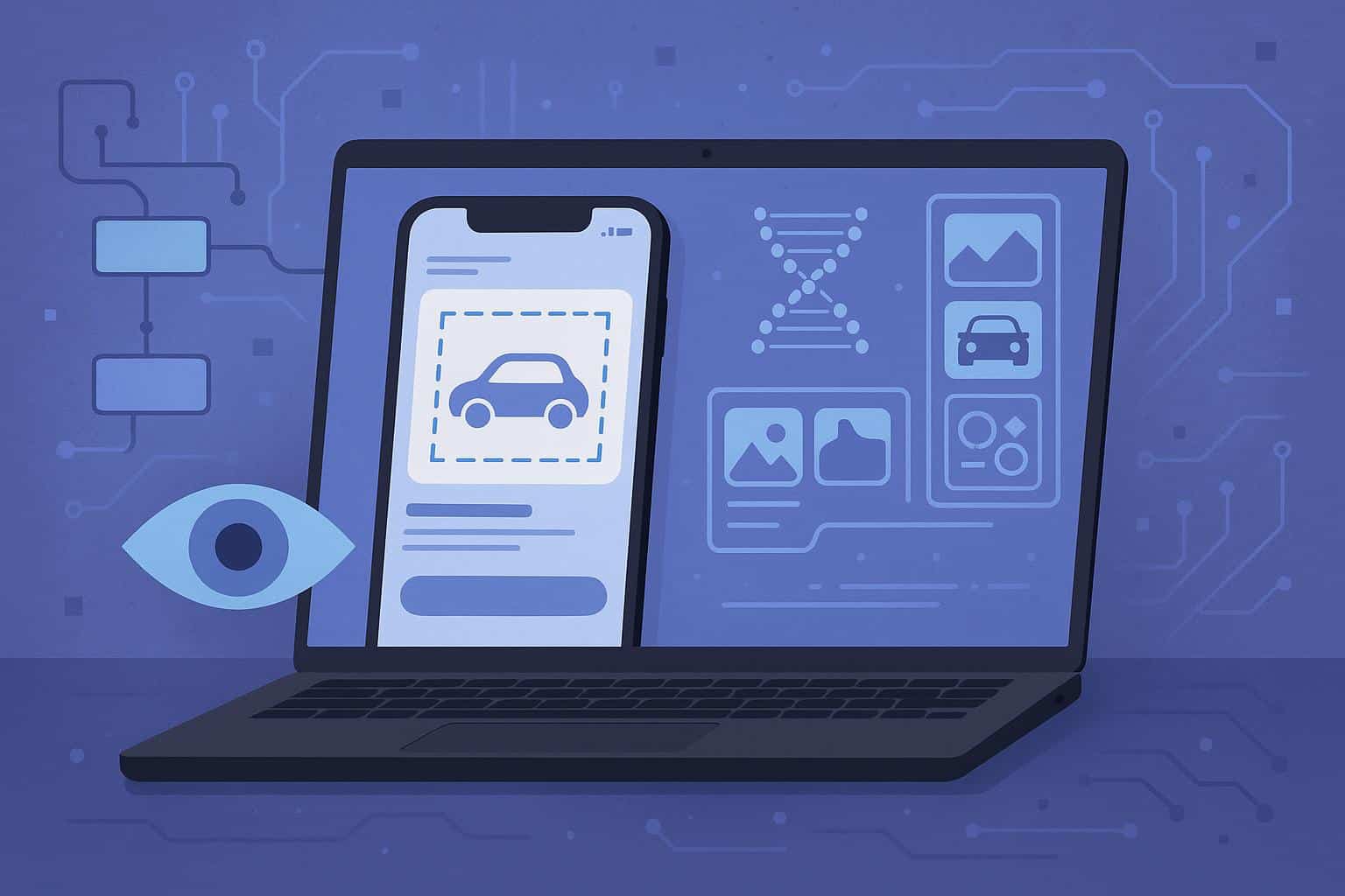 Artificial intelligence analyzing synthetic images for vision app development and data privacy