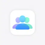 Apple Family Sharing app icon with three overlapping blue and green figures.