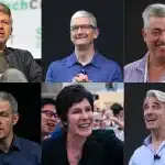 Apple’s executive team including Tim Cook and other senior leaders.