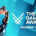 The Game Awards trophy with event date December 11 on a blue background.