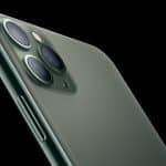 Close-up of iPhone 11 Pro Max triple-camera system