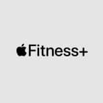 Apple Fitness+ logo displayed on a plain light gray background.