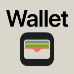 Apple Wallet logo on a light background.