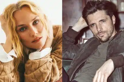 Diane Kruger and Raphaël Personnaz, stars of the Apple TV thriller La Décision.