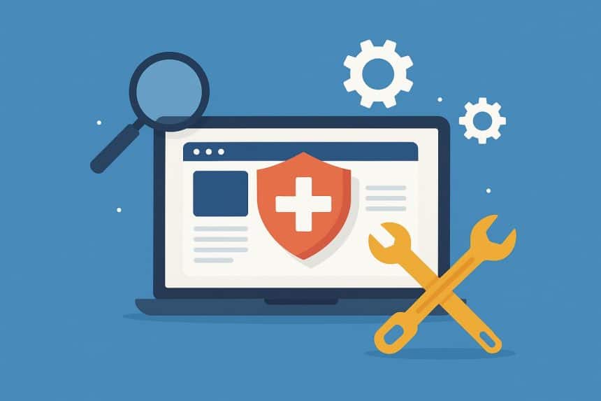 Website maintenance tools ensuring compatibility and optimal performance for healthy site management