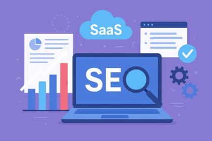 SaaS SEO consulting agency selection process with digital growth and scalable strategy visuals