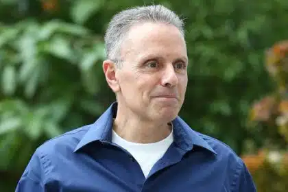 Johny Srouji standing outdoors, wearing a blue shirt.