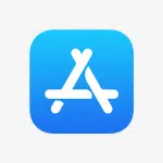 Apple App Store icon on a white background.