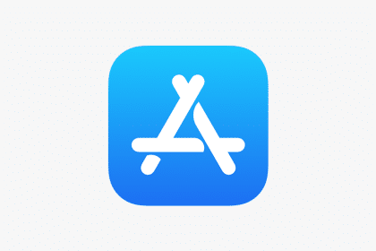 Apple App Store icon on a white background.