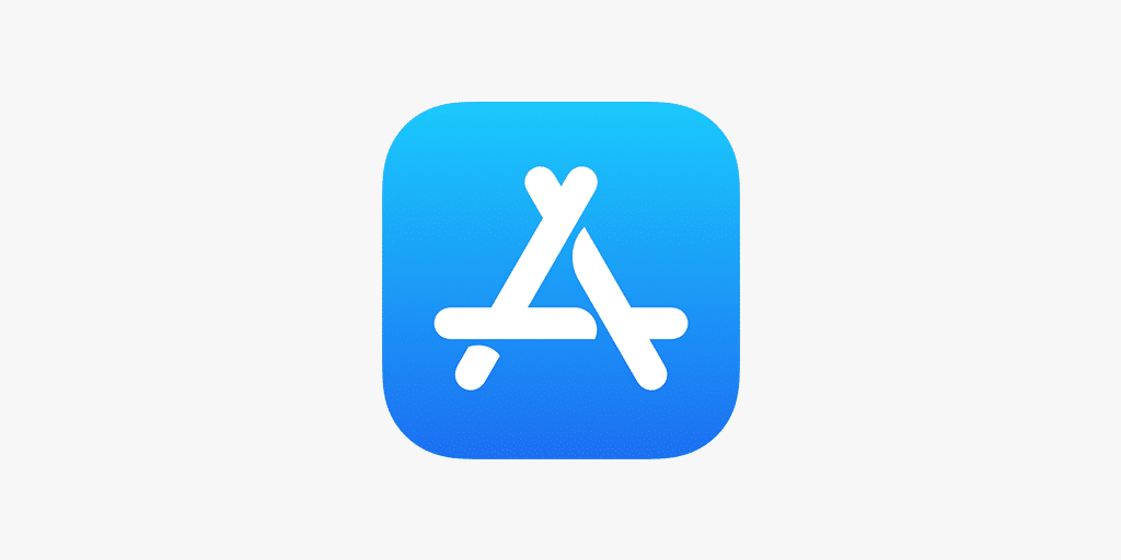 Apple App Store icon on a white background.