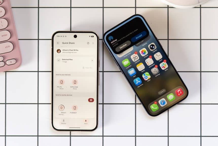 Google brings AirDrop to Pixel 10 Series