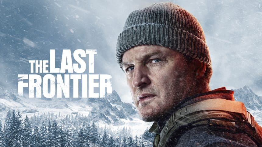 Promotional image for The Last Frontier showing a man in snowy wilderness.