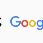 Apple and Google logos side by side.