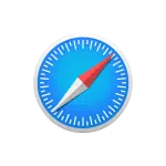Safari web browser compass icon on a blue background.