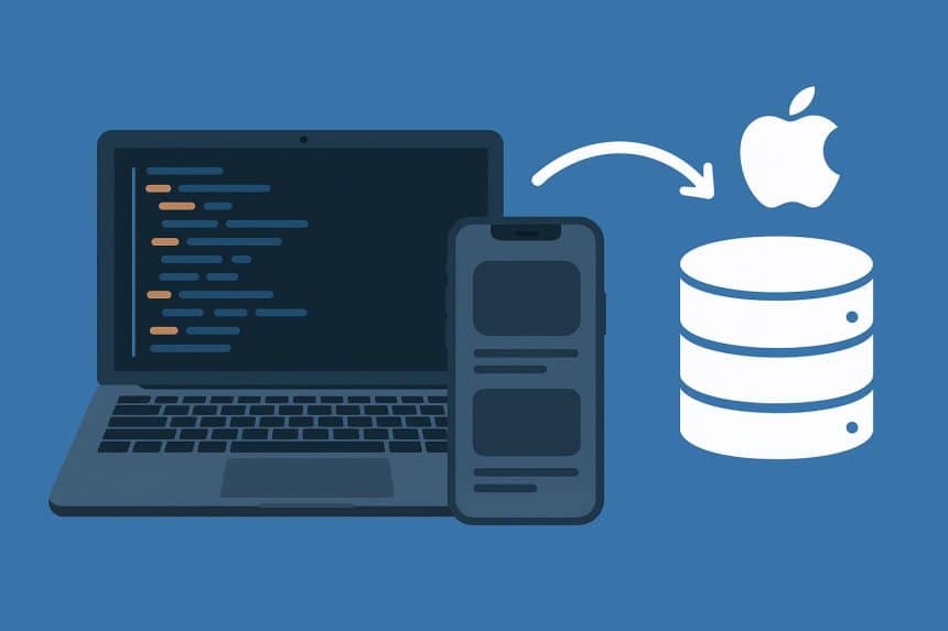 Modern dashboard interface showcasing fast backend integration for iOS and macOS app development
