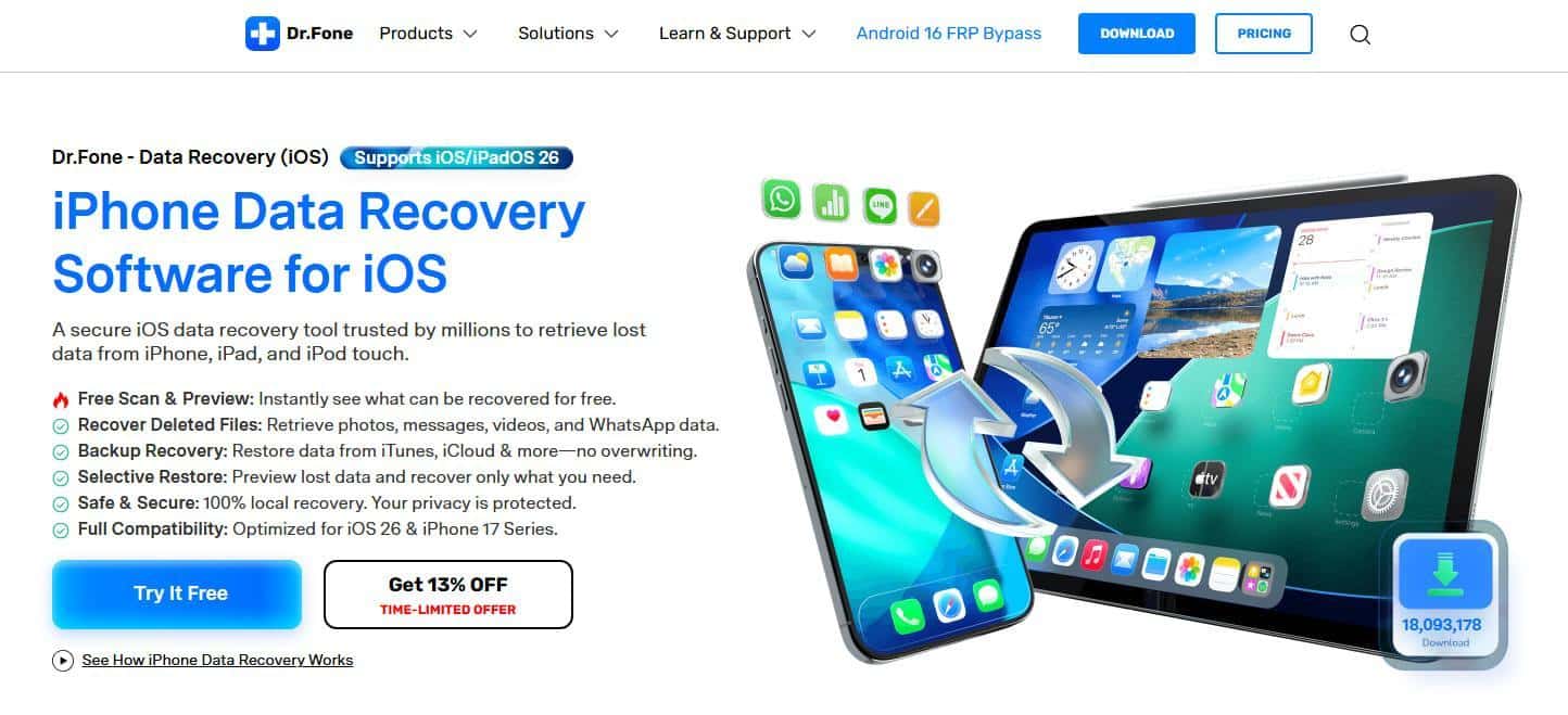 Dr.Fone Data Recovery Software Review for iPhone: When It Helps and What to Expect