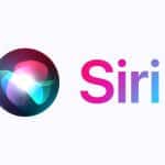 Siri logo with colourful gradient icon and text
