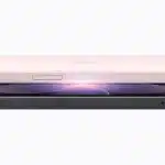 Side view of pink and black iPhone 17e models stacked together.