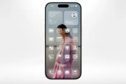 iOS 26.5 logo on a green abstract background.