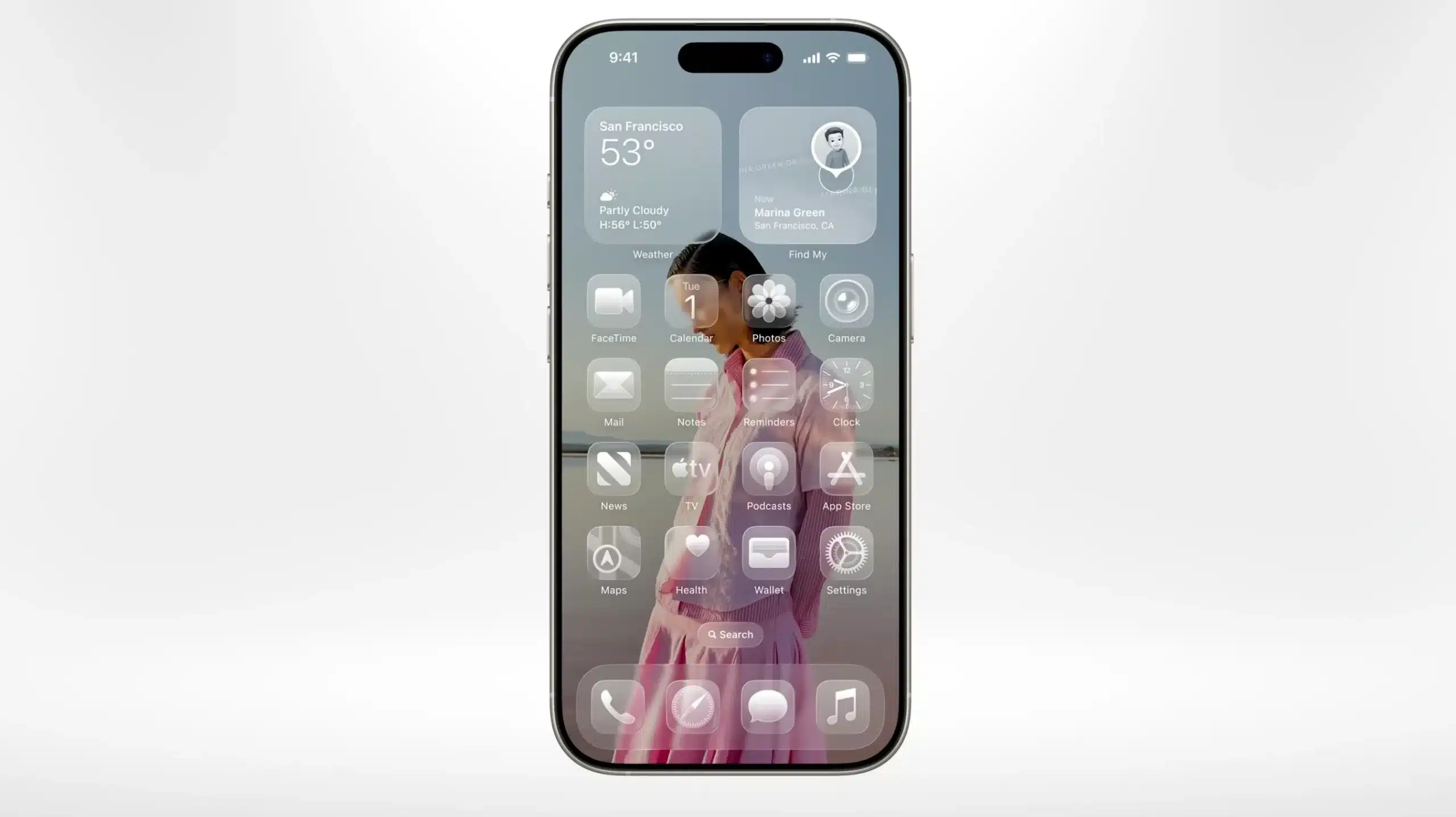 iOS 26.5 logo on a green abstract background.