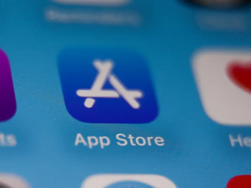 App Store icon on a smartphone screen.