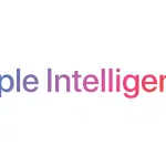 Apple Intelligence logo in colourful gradient text.