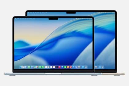 Two MacBook laptops displaying macOS screens side by side.