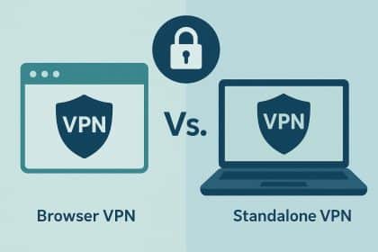 Comparison of browser VPN and standalone VPN services for business cybersecurity protection